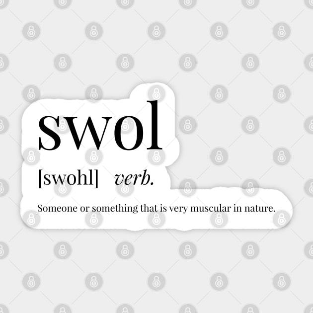 Swol Definition Sticker by definingprints